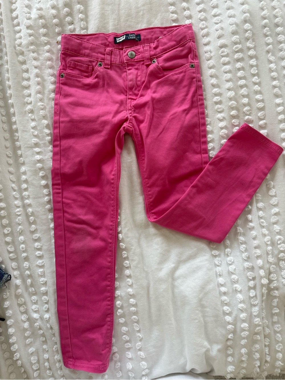 Levi's Girls Hot Pink Stretch Skinny Jeans